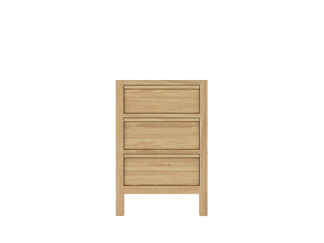 Elizabeth Teak 24 in. W x 22 in. D Single Sink Bathroom Vanity in Light Natural with Countertop - Cabinet Only