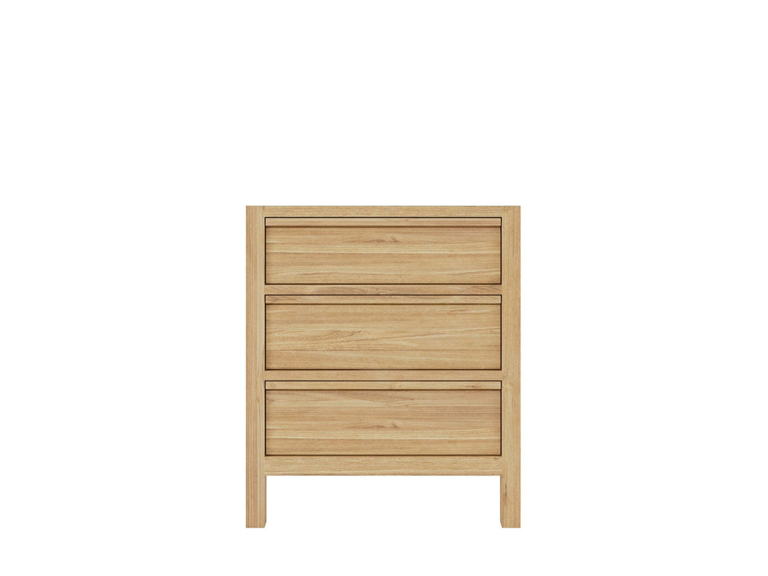 Elizabeth Teak 30 in. W x 22 in. D Single Sink Bathroom Vanity in Light Natural with Countertop - Cabinet Only