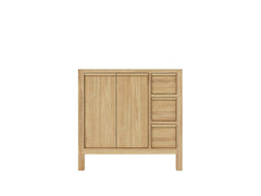 Elizabeth Teak Wood 36 in. W x 22 in. D Left Offset Sink Bathroom Vanity - photo 25