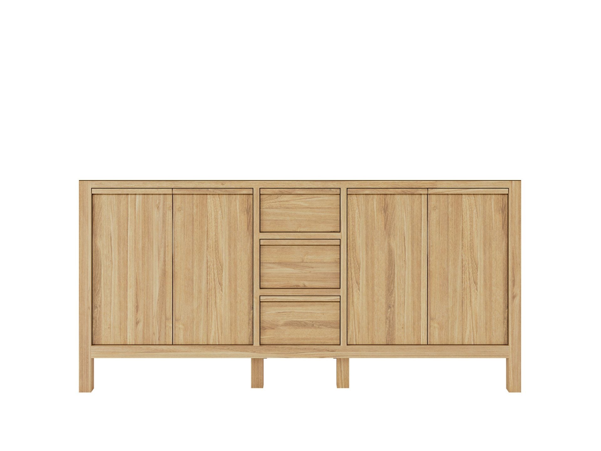 Elizabeth Teak 72 in. W x 22 in. D Double Sink Bathroom Vanity in Light Natural with Countertop - Cabinet Only