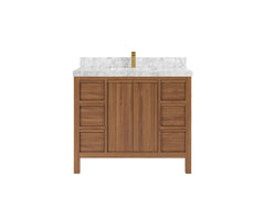 Elizabeth Teak Wood 42 in. W x 22 in. D Single Sink Bathroom Vanity - photo 13