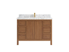 Elizabeth Teak Wood 48 in. W x 22 in. D Single Sink Bathroom Vanity - photo 13