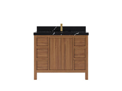 Elizabeth Teak Wood 42 in. W x 22 in. D Single Sink Bathroom Vanity - photo 7