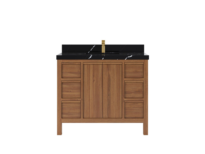 Elizabeth Teak Wood 42 in. W x 22 in. D Single Sink Bathroom Vanity - photo 7