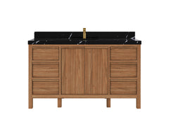Elizabeth Teak Wood 60 in. W x 22 in. D Single Sink Bathroom Vanity - photo 7