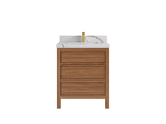 Elizabeth Teak Wood 30 in. W x 22 in. D Single Sink Bathroom Vanity - photo 8