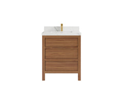 Elizabeth Teak Wood 30 in. W x 22 in. D Single Sink Bathroom Vanity - photo 9