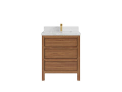 Elizabeth Teak Wood 30 in. W x 22 in. D Single Sink Bathroom Vanity - photo 10