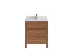 Elizabeth Teak Wood 30 in. W x 22 in. D Single Sink Bathroom Vanity - photo 12