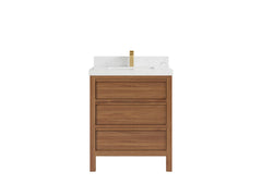 Elizabeth Teak Wood 30 in. W x 22 in. D Single Sink Bathroom Vanity - photo 18