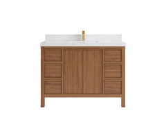 Elizabeth Teak Wood 48 in. W x 22 in. D Single Sink Bathroom Vanity - photo 18