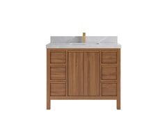 Elizabeth Teak Wood 42 in. W x 22 in. D Single Sink Bathroom Vanity - photo 19