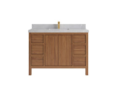 Elizabeth Teak Wood 48 in. W x 22 in. D Single Sink Bathroom Vanity - photo 19