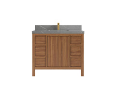 Elizabeth Teak Wood 42 in. W x 22 in. D Single Sink Bathroom Vanity - photo 20