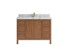 Elizabeth Teak Wood 48 in. W x 22 in. D Single Sink Bathroom Vanity - photo 22