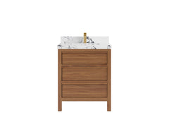 Elizabeth Teak Wood 30 in. W x 22 in. D Single Sink Bathroom Vanity - photo 23