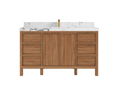 Elizabeth Teak Wood 60 in. W x 22 in. D Single Sink Bathroom Vanity - photo 23