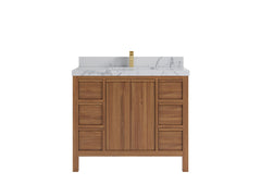 Elizabeth Teak Wood 42 in. W x 22 in. D Single Sink Bathroom Vanity - photo 24