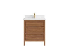 Elizabeth Teak Wood 30 in. W x 22 in. D Single Sink Bathroom Vanity - photo 25