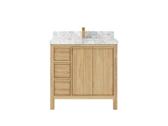Elizabeth Teak Wood 36" W x 22" D Center Sink Vanity for Timeless Bathrooms - photo 12