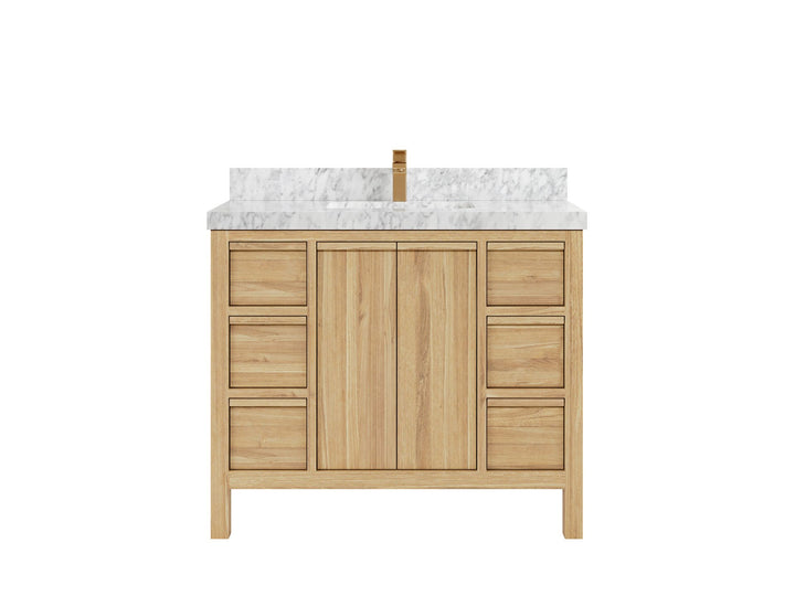 Elizabeth Teak Wood 42 in. W x 22 in. D Single Sink Bathroom Vanity - photo 13