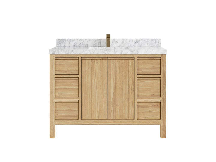 Elizabeth Teak Wood 48 in. W x 22 in. D Single Sink Bathroom Vanity - photo 13