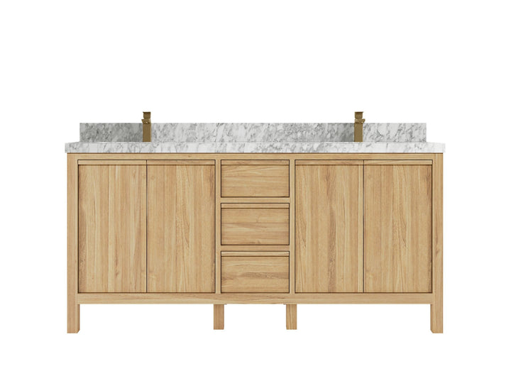 Elizabeth Teak Wood 72 in. W x 22 in. D Double Sink Bathroom Vanity - photo 13