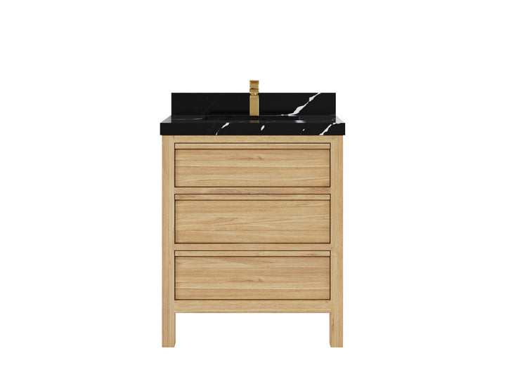 Elizabeth Teak Wood 30 in. W x 22 in. D Single Sink Bathroom Vanity - photo 7