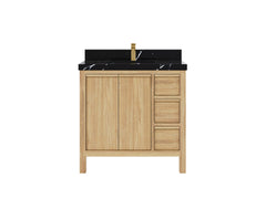 Elizabeth Teak Wood 36 in. W x 22 in. D Center Sink Bathroom Vanity - photo 6