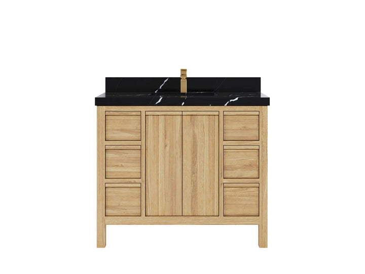 Elizabeth Teak Wood 42 in. W x 22 in. D Single Sink Bathroom Vanity - photo 7