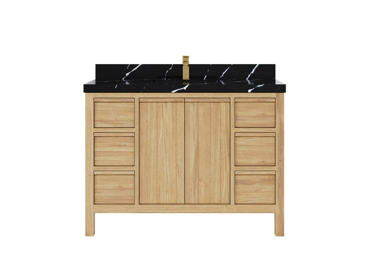 Elizabeth Teak Wood 48 in. W x 22 in. D Single Sink Bathroom Vanity - photo 7