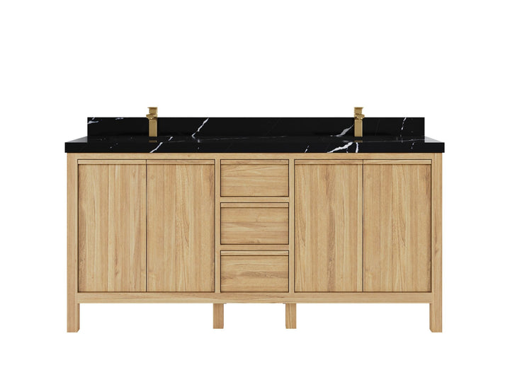 Elizabeth Teak Wood 72 in. W x 22 in. D Double Sink Bathroom Vanity - photo 7