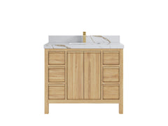 Elizabeth Teak Wood 42 in. W x 22 in. D Single Sink Bathroom Vanity - photo 8