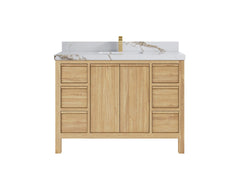 Elizabeth Teak Wood 48 in. W x 22 in. D Single Sink Bathroom Vanity - photo 8