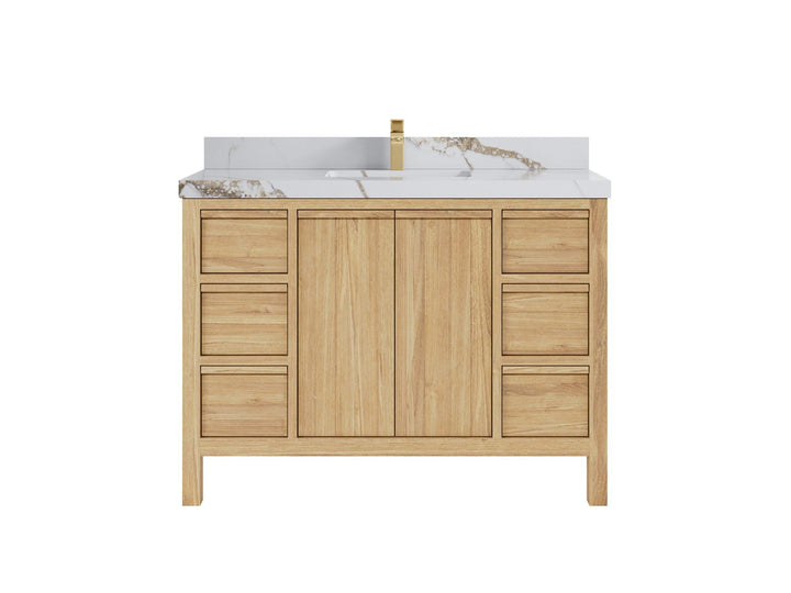 Elizabeth Teak Wood 48 in. W x 22 in. D Single Sink Bathroom Vanity - photo 8