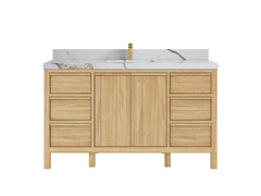 Elizabeth Teak Wood 60 in. W x 22 in. D Single Sink Bathroom Vanity - photo 10