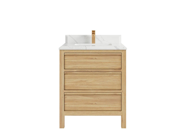 Elizabeth Teak Wood 30 in. W x 22 in. D Single Sink Bathroom Vanity - photo 15