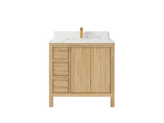 Elizabeth Teak Wood 36" W x 22" D Center Sink Vanity for Timeless Bathrooms - photo 14