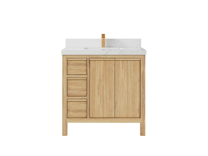 Elizabeth Teak Wood 36" W x 22" D Center Sink Vanity for Timeless Bathrooms - photo 17