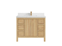 Elizabeth Teak Wood 42 in. W x 22 in. D Single Sink Bathroom Vanity - photo 18