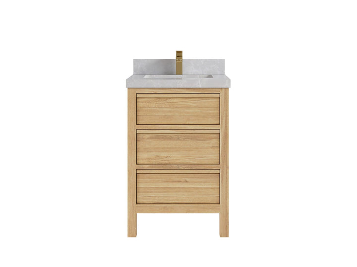Elizabeth Teak Wood 24 in. W x 22 in. D Single Sink Bathroom Vanity - photo 19