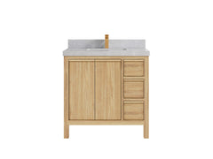 Elizabeth Teak Wood 36 in. W x 22 in. D Center Sink Bathroom Vanity - photo 18