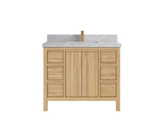 Elizabeth Teak Wood 42 in. W x 22 in. D Single Sink Bathroom Vanity - photo 19