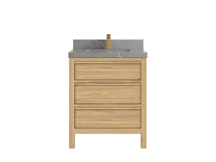 Elizabeth Teak Wood 30 in. W x 22 in. D Single Sink Bathroom Vanity - photo 20