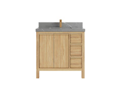 Elizabeth Teak Wood 36 in. W x 22 in. D Center Sink Bathroom Vanity - photo 19