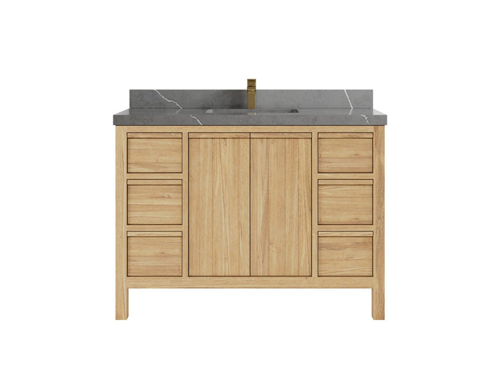 Elizabeth Teak Wood 48 in. W x 22 in. D Single Sink Bathroom Vanity - photo 20
