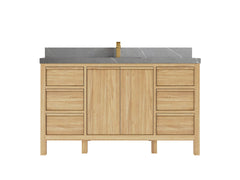 Elizabeth Teak Wood 60 in. W x 22 in. D Single Sink Bathroom Vanity - photo 21