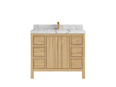 Elizabeth Teak Wood 42 in. W x 22 in. D Single Sink Bathroom Vanity - photo 22
