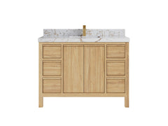Elizabeth Teak Wood 48 in. W x 22 in. D Single Sink Bathroom Vanity - photo 22
