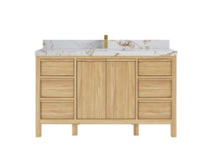 Elizabeth Teak Wood 60 in. W x 22 in. D Single Sink Bathroom Vanity - photo 22